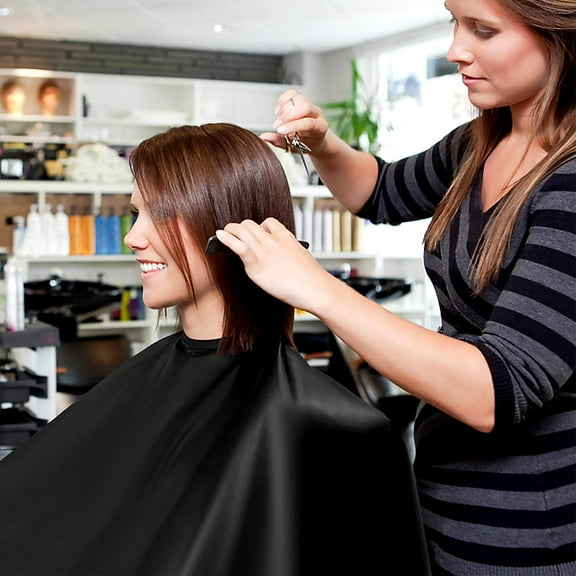 Amosfun Waterproof Hair Dye Cape Fabric Hair Cutting Cape Reusable for Barber Shop 1Set