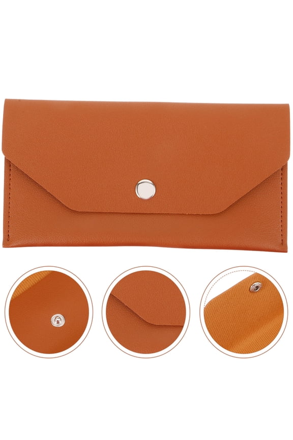 Lightweight Travel Wallet Button Closure, Practical Design for Business and Everyday Use