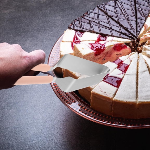 Amosfun Lightweight Stainless Steel Cake Server and Slicer Cutter for Home and Wedding Use