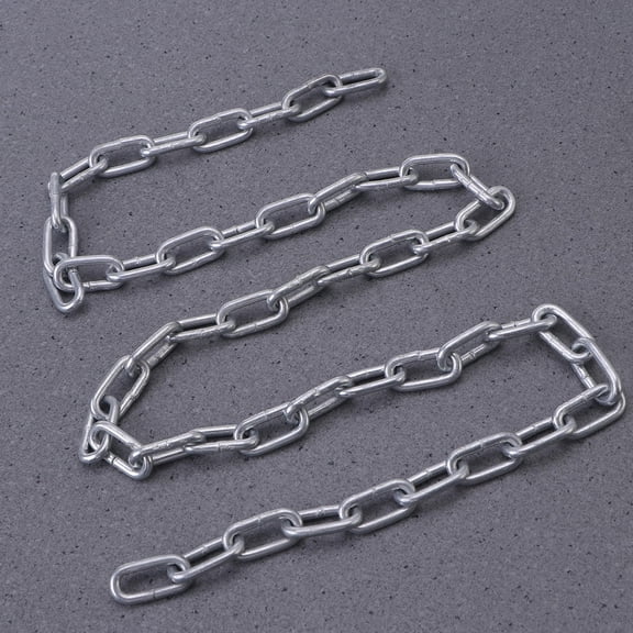 Amosfun Link Chain Zinc Plated Iron Chain Plated Silver Finish for General Purpose DIY Hanging Use