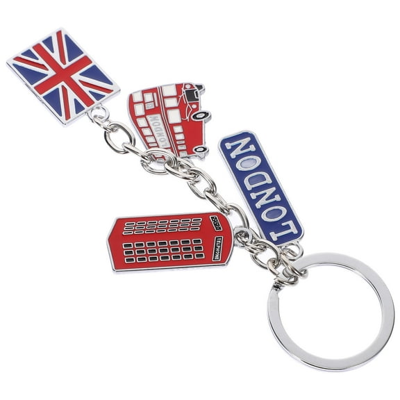 Amosfun London Keychain Metal Decoration 1Pcs Multi Giving