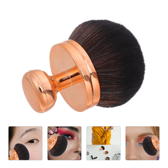 Amosfun Rose Makeup Brush, Soft Dense Bristles Face Powder Foundation Blending Brush for Beauty Cosmetic Application