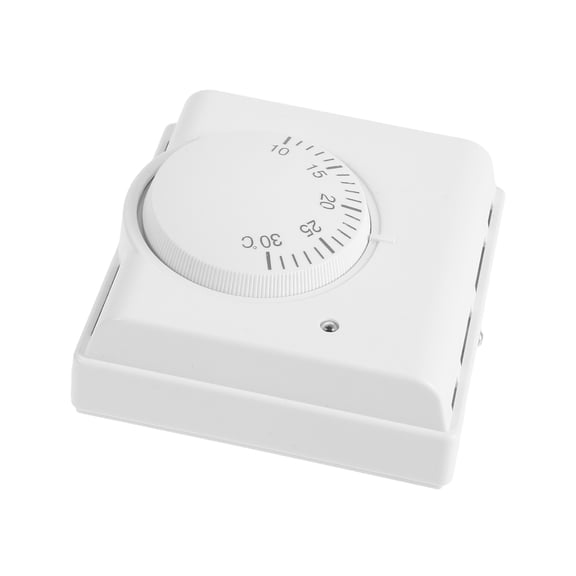 Amosfun Plated Mechanical Thermostat for Heating and Cooling Systems with Space-Saving Design for Home Use