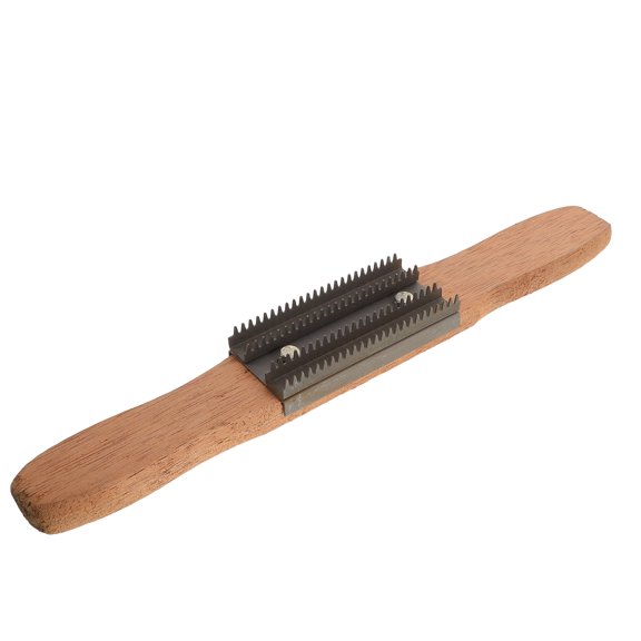 Amosfun Metal Polishing Wheel Rake with Wood Handle for Efficient Buffing Wheel Maintenance