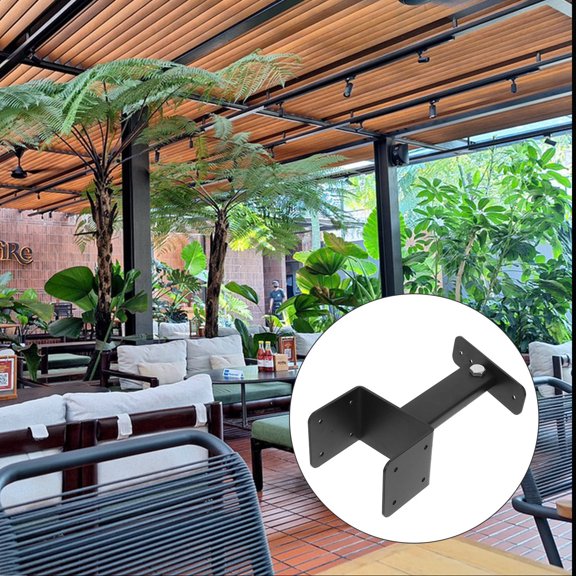 Amosfun Metal Roof Mounting Bracket for Construction Projects Sleek and Modern Design 1Pcs