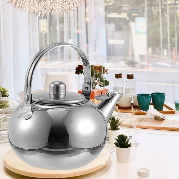 Amosfun Stainless Steel Tea Kettle Lightweight with Built-in Filter, Easy to Clean, Ideal for Home and Kitchen Use