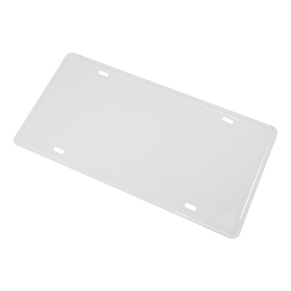 Amosfun Iron White Blank Metal Sign for Sublimation Crafting Custom Door Hanger Or Advertising Board