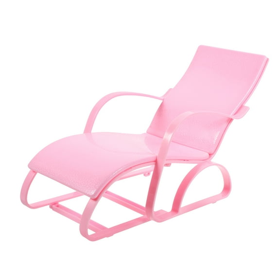 Amosfun Miniature Doll Beach Chair Prop for Outdoor Dollhouse Furniture for Playtime and Photography