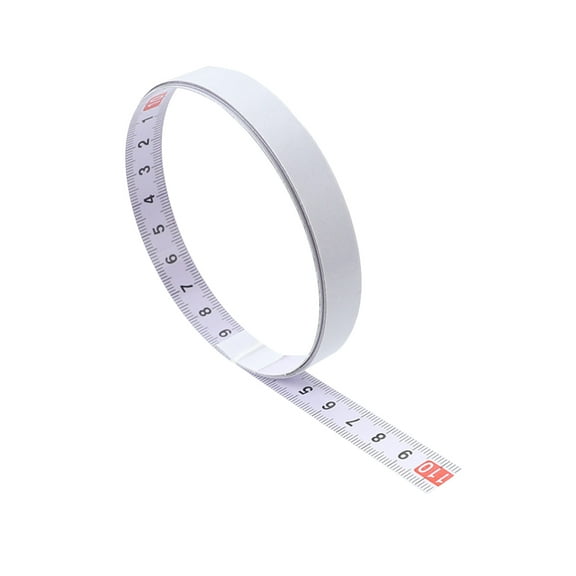 Amosfun Miter Track Tape Measure White Plastic Self Adhesive for Professionals 1Pack