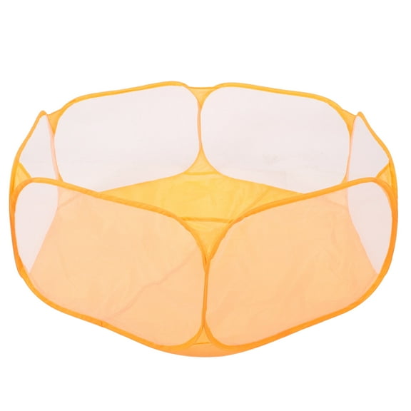 Amosfun Multi Functional Orange Pet Playpen Foldable for Small Animals and Rabbits