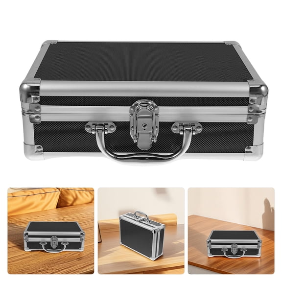 Amosfun Multifunctional Aluminum Tool Case Organizer with Comfortable Handle and Foam Interior