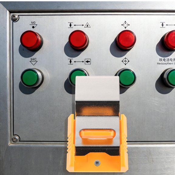 Amosfun Multifunctional Electrical Lockout Device for Switches Yellow Plastic Metal Industrial Use