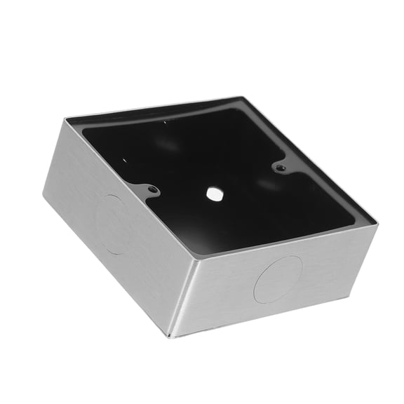 Amosfun 86 Type Stainless Steel Wall Socket Box Junction Connector for Home Electrical Wiring
