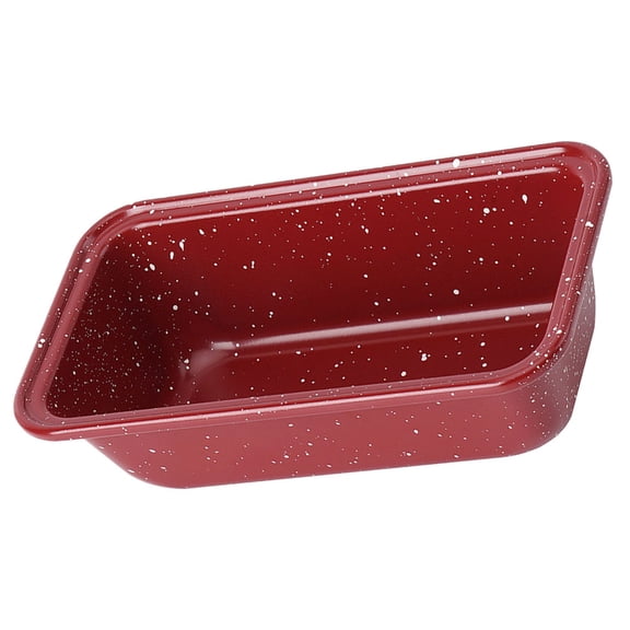 Amosfun Nonstick Carbon Steel Loaf Pan Red for Home Baking with Smooth Rounded Edges