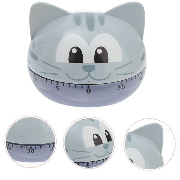 Amosfun 1Pack Mechanical Timer Blue Plastic Circular for Time Management Elderly