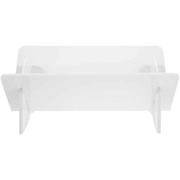 Amosfun White Office Desktop File Organizer, Stable Base Desk Document Holder for Books, Records, Folders, Home Office Use