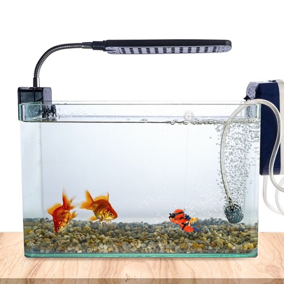 Amosfun Orange PVC Diver Figurine for Aquarium Fish Decoration, Floating Diver Ornament for Fish