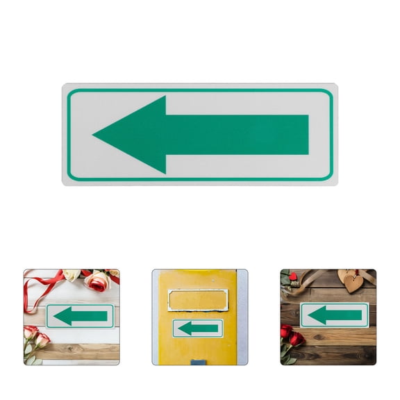 Amosfun Green Reflective Aluminum Arrow Sign for Outdoor Mailbox, Yard, Driveway, and Garden Marker