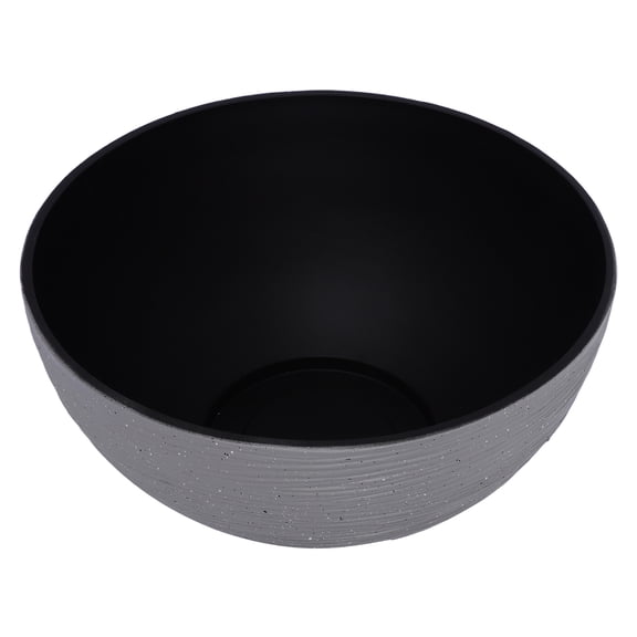 Amosfun Grey Plastic Plant Bowl for Hydroponic Water and Outdoor Garden Use, Ideal for Pond and Patio Decoration
