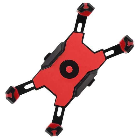 Amosfun Phone Holder For Motorcycles Cycling Phone Support Red PVC Adjustable Angles 1Pack