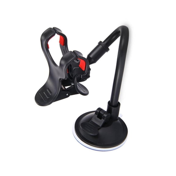 Amosfun Phone Support Phone Holder Flexible Arm Black 1Set for Dashboard