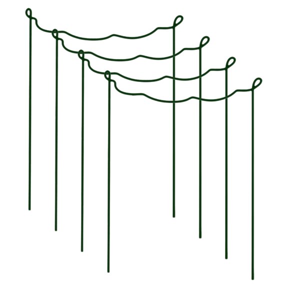 Amosfun 4Pcs Sturdy Green Plant Support Frames for Potted Plants and Vines