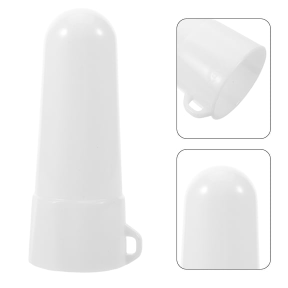 Amosfun Plastic Diffuser Cover White Flashlight Dome Cap Soft Light Shade for Reading Tent and Outdoor