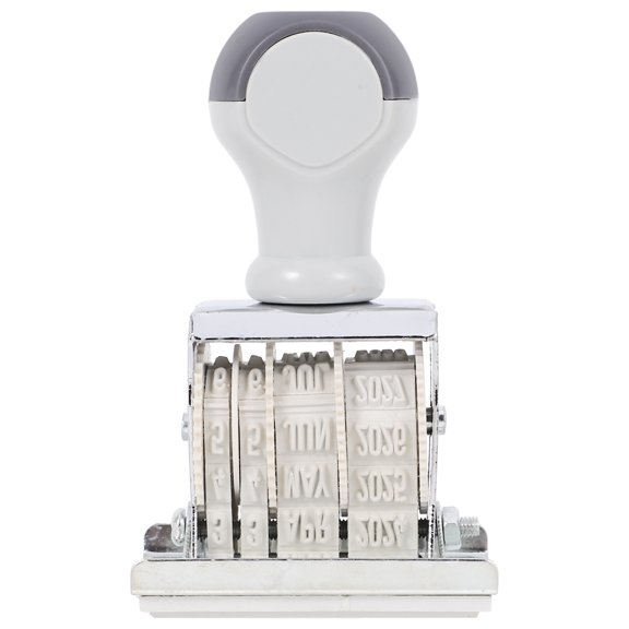 Amosfun Daily Use Date Stamp with Adjustable Date 2022 to 2033 Multi Color Plastic and Metal Handle