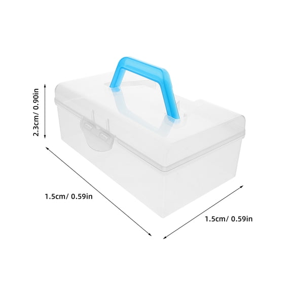 Amosfun Large Capacity Mahjong Tile Storage Box with Soft Padding, Plastic Organizer for Traditional Mahjong Sets