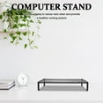 Amosfun Portable Metal Monitor Stand Organizer for Desk with Laptop ...