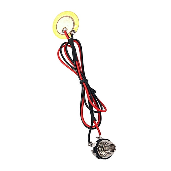Amosfun Portable Pickup for Ukulele Single Piezo Pickup Metal 1Pcs for Musicians