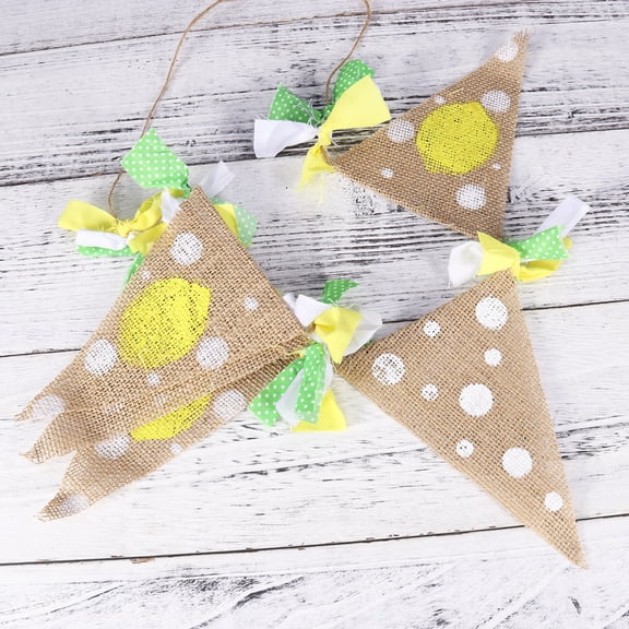 Amosfun Assorted Color Yellow Theme Banner for Indoor Outdoor Party Decoration