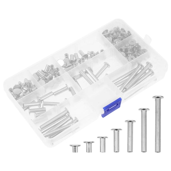 Amosfun Post Binding Screw Assorted Colors Rust Resistant Stainless Steel for Scrapbooks