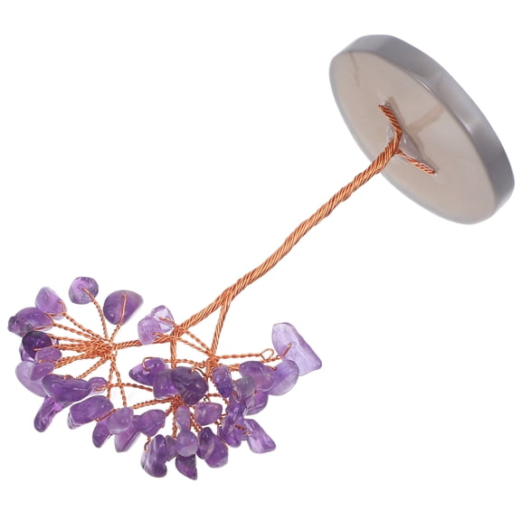 Amosfun Purple Crystal Tree Handicraft Decoration for Tabletop and Desktop Home Decor