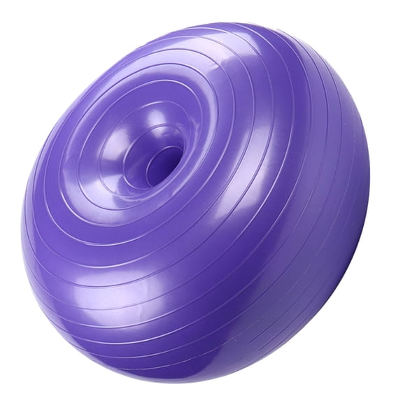 Amosfun Purple Yoga Auxiliary Ball Made of PVC for Fitness and Balance Training with Explosion Proof Design