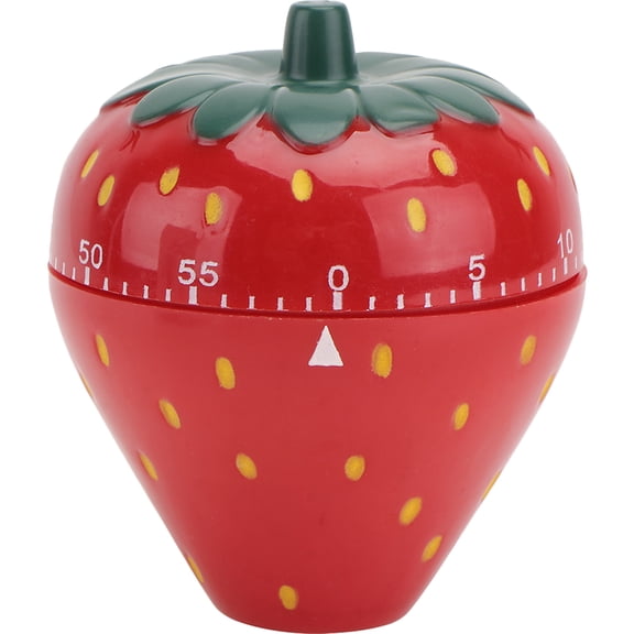 Amosfun Mechanical Countdown Kitchen Timer in Red Fruit Shape for Efficient Timekeeping