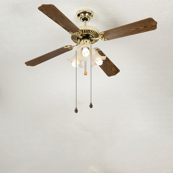 Amosfun Retro Ceiling Fan Pull Chain Decorative Wood Brown Daily Use 1 Set