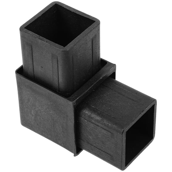Amosfun Black Right Angle Pipe Connector Steel Plastic Corner Brace for Home Shelf Fixing