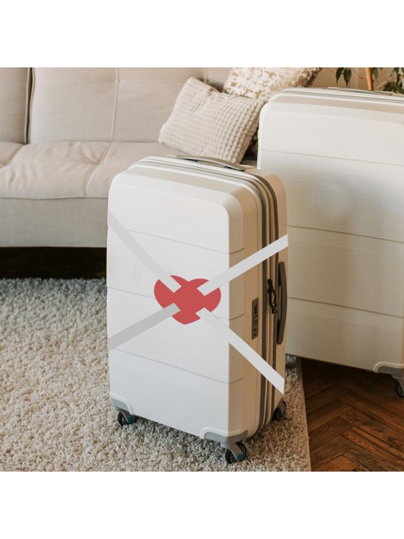 Rosy Red Elastic Luggage Strap for Suitcase Carrying and Fixing