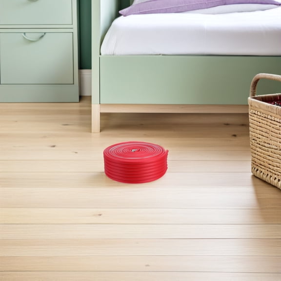 Amosfun Self Adhesive Red Bunk Bed Ladder Pads Foam Cushion for Home Safety and Comfort