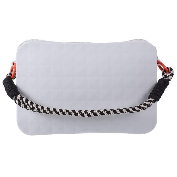 Amosfun Silicone Beach Makeup Bag Grey Phone Wallet Organizer for Essentials