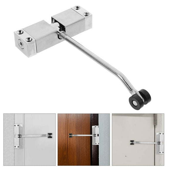 Amosfun Silent Stainless Steel Door Closer with Invisible Spring Buffer and Easy Installation
