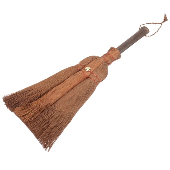 Amosfun Small Broom Hand Dust Sweeper Natural Bamboo for Home 1Set