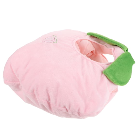 Amosfun Soft Plush Peach Hat Pink Fruit Headgear with Elastic Band for Costume and Photography