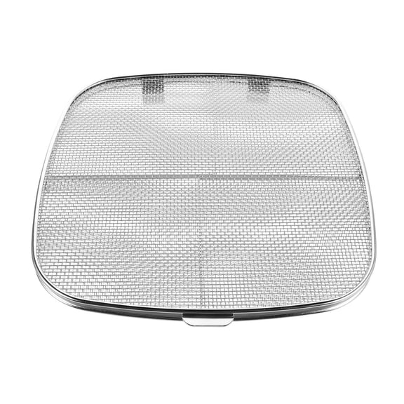 Amosfun Square Stainless Steel Air Fryer Splash Cover with Grease Splatter Shield