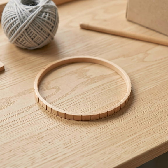 Amosfun Stable Wooden Circular Weaving Loom for Various Handmade DIY Craft Activities