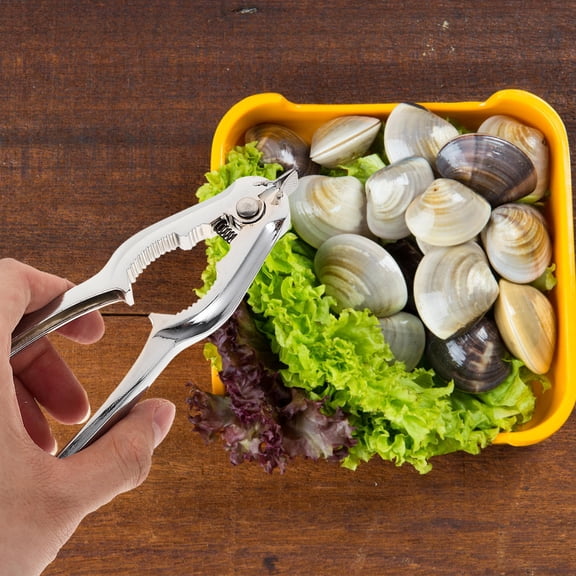 Amosfun Stainless Steel Clam Opener for Home Use Ergonomic Wear Resistant Kitchen Accessory