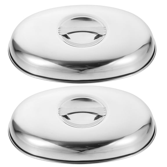 Amosfun Stainless Steel Plated Lid for Pan, Cheese Melting Dome, Kitchen Cooking Accessory