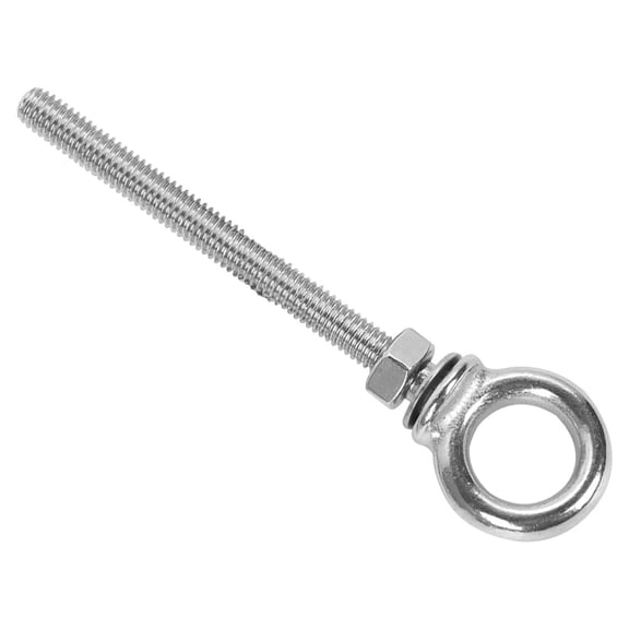 Amosfun Metal Screw Heavy Duty Eye Bolts Stainless Steel Silver 1Set
