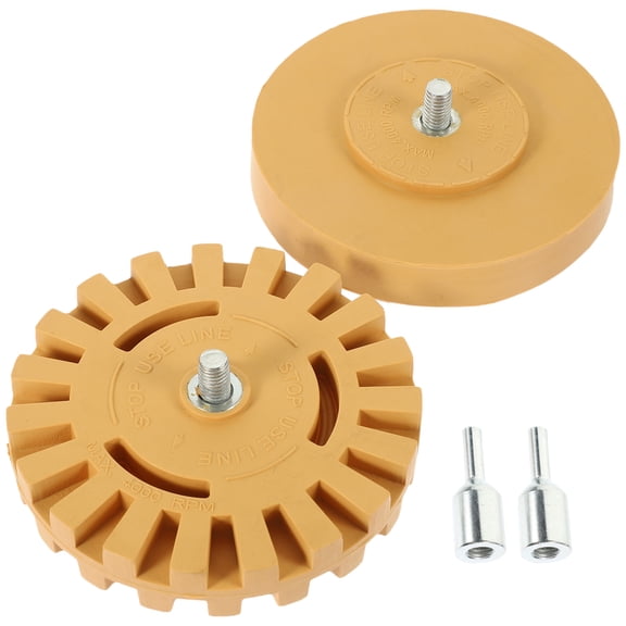 Amosfun 2Pcs Automotive Eraser Wheel Sticker Remover Tool with Heat Dissipation Design for Car Detailing